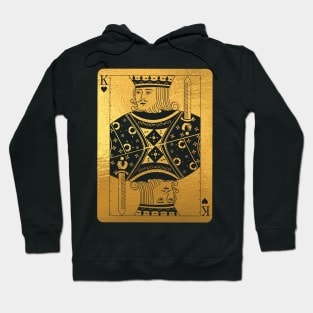 'Gold King of Hearts' Sweet Valentines Lovers Gift Hoodie